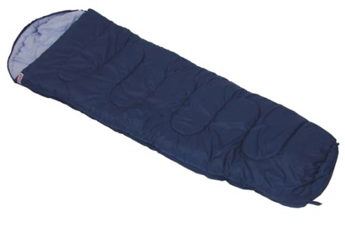 Mumienschlafsack, blau, Füllung 450g/qm Polyester, 2lg