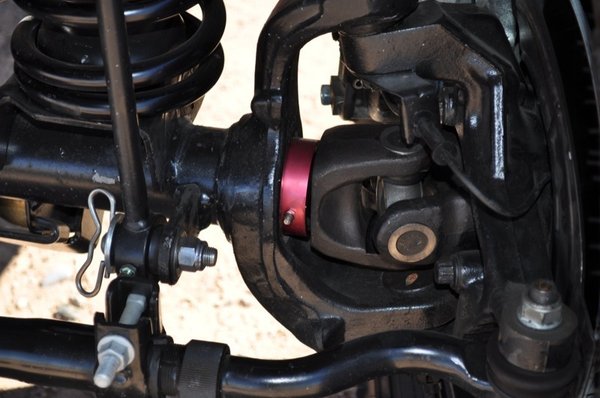 ALLOY Axle Tube Seals DANA 30/44 Farbe: Rot Jeep Wrangler JK (Bj.07-18)