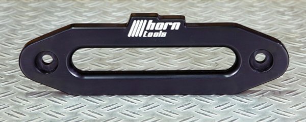 HORN Aluminium Seilfenster für Kunststoffseile, Schwarz beschichtet