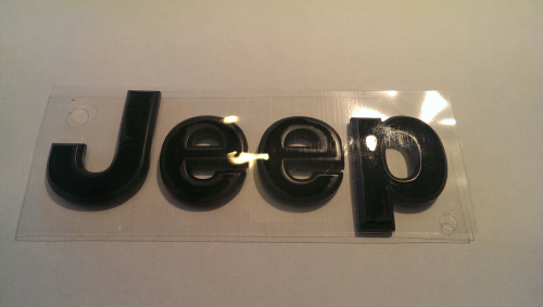 MOPAR® Original Jeep®-Letters für Kühlergrill, Farbe: schwarz matt