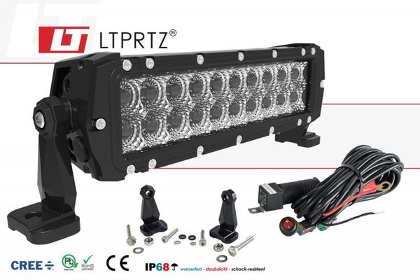 LTPRTZ® LED 60W Lichtbalken 10" 6600LM 9-32V zweireihig