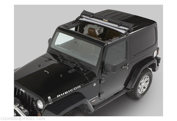 Bestop® Sunnrider for Hardtop Jeep Wrangler JK/JKU (Bj. 07-18) Farbe: Black Twill