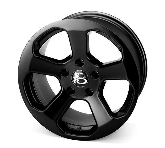 Bawarrion® "BON'Z" Leichtmetallfelge für Jeep RENEGADE 7,5 x 17 ET31, Farbe: schwarz matt