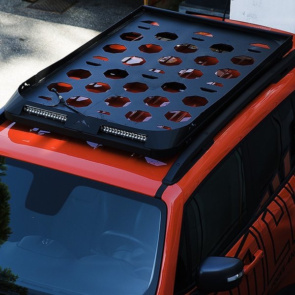 ROCK'S Roof-Rack Dachträger für Jeep Renegade Aluminium schwarz beschichtet