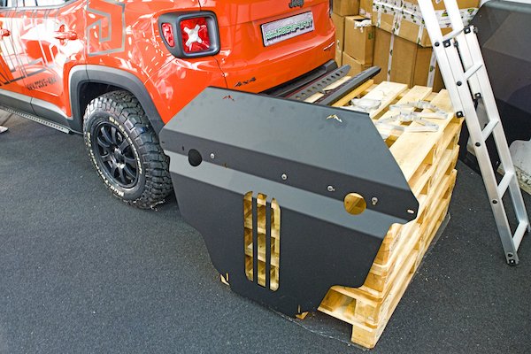 ROCK'S Unterfahrschutz für Jeep Renegade Trailhawk aus Aluminium Schwarz