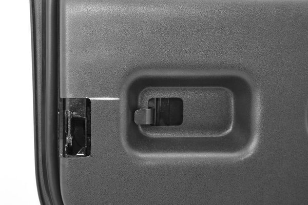 RUGGED RIDGE Half Doors Set Jeep JK hinten, schwarz matt (lackierfähig)
