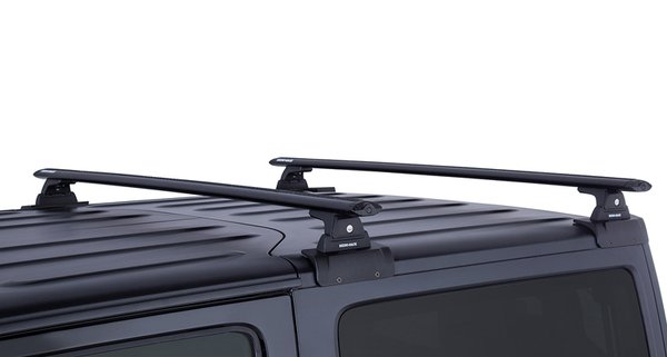 RHINO RACK Dachträger Komplett-Set RLT600 schwarz Jeep JK 2-türer (Bj.'07-18)