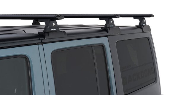 RHINO RACK Dachträger Komplett-Set RLT600 schwarz Jeep JK 4-türer (Bj.'07-18)