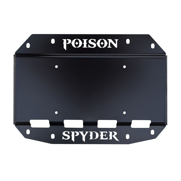 POISON SPYDER Kennzeichenhalter hinten bei Verwendung ohne Reserverad schwarz Jeep JL (ab Bj.18)