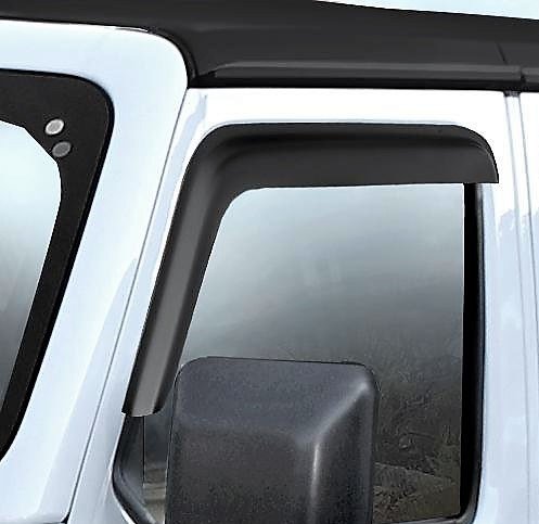 RUGGED RIDGE Window Visiors vorne matt-schwarz Jeep JL 2-door (ab Bj.18)