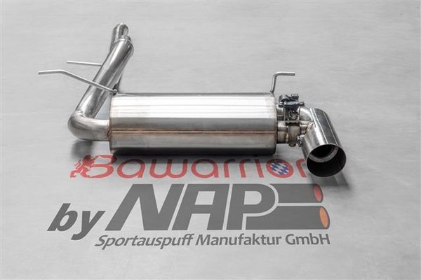 BAWARRION NAP Klappenauspuffanlage für Jeep Wrangler JL 2.0 L 4-türer (ab Bj.2018)