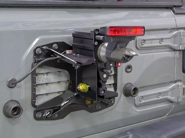 TERAFLEX ALPHA Reserveradhalter verstärkt für Jeep Wrangler JL/JLU schwarz (ab Bj.2018)