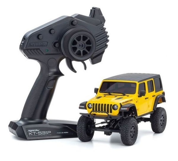 KYOSHO Jeep® Rubicon Mini Z 4x4 MX-01, Maßstab 1:24, Farbe: Hellayella (Gelb)