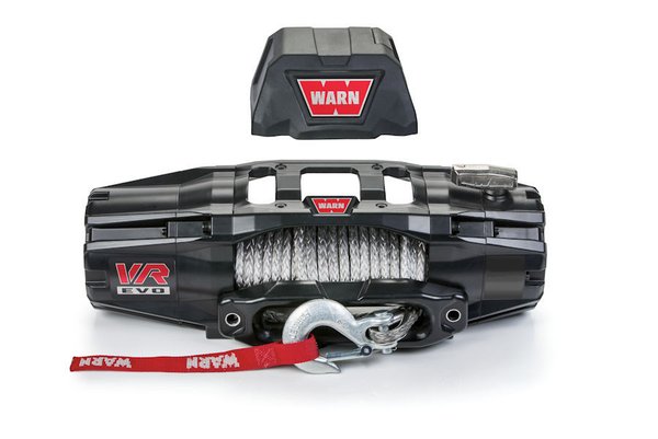 WARN VR EVO 8S, 12V, 3.629 Kg Zugkraft komplett mit Kunststoffseil