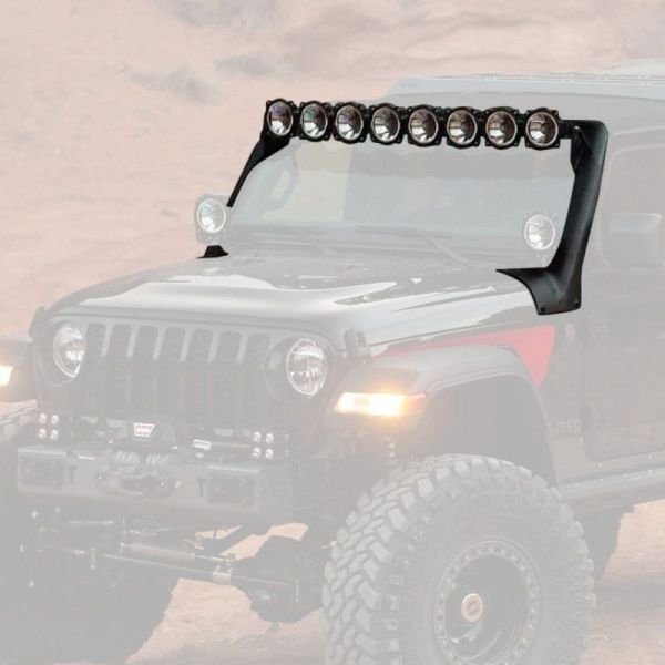 KC LED GRAVITY COMBO PRO 6 Zusatzscheinwerfer-Lightbar-Set (8 Stück) für Jeep Wrangler JL ab '18